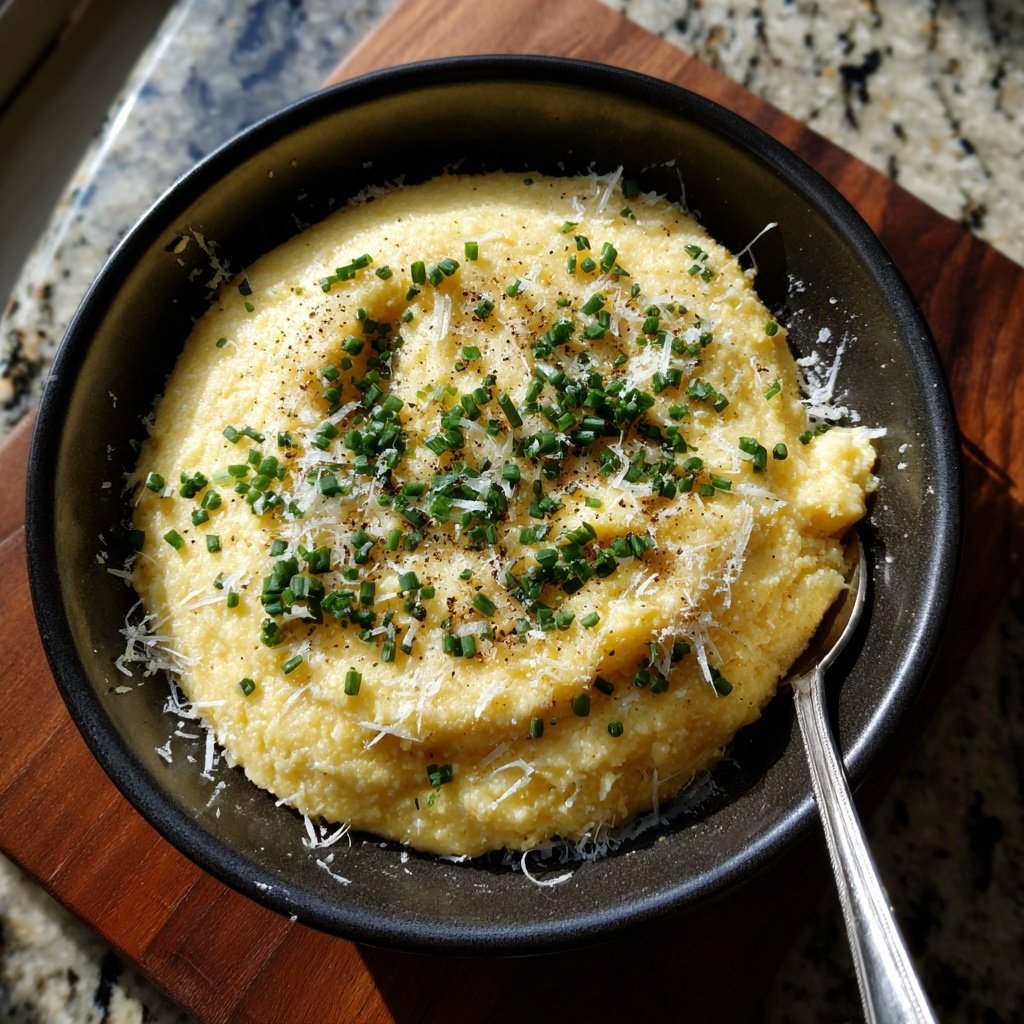 Creamy Garlic Polenta