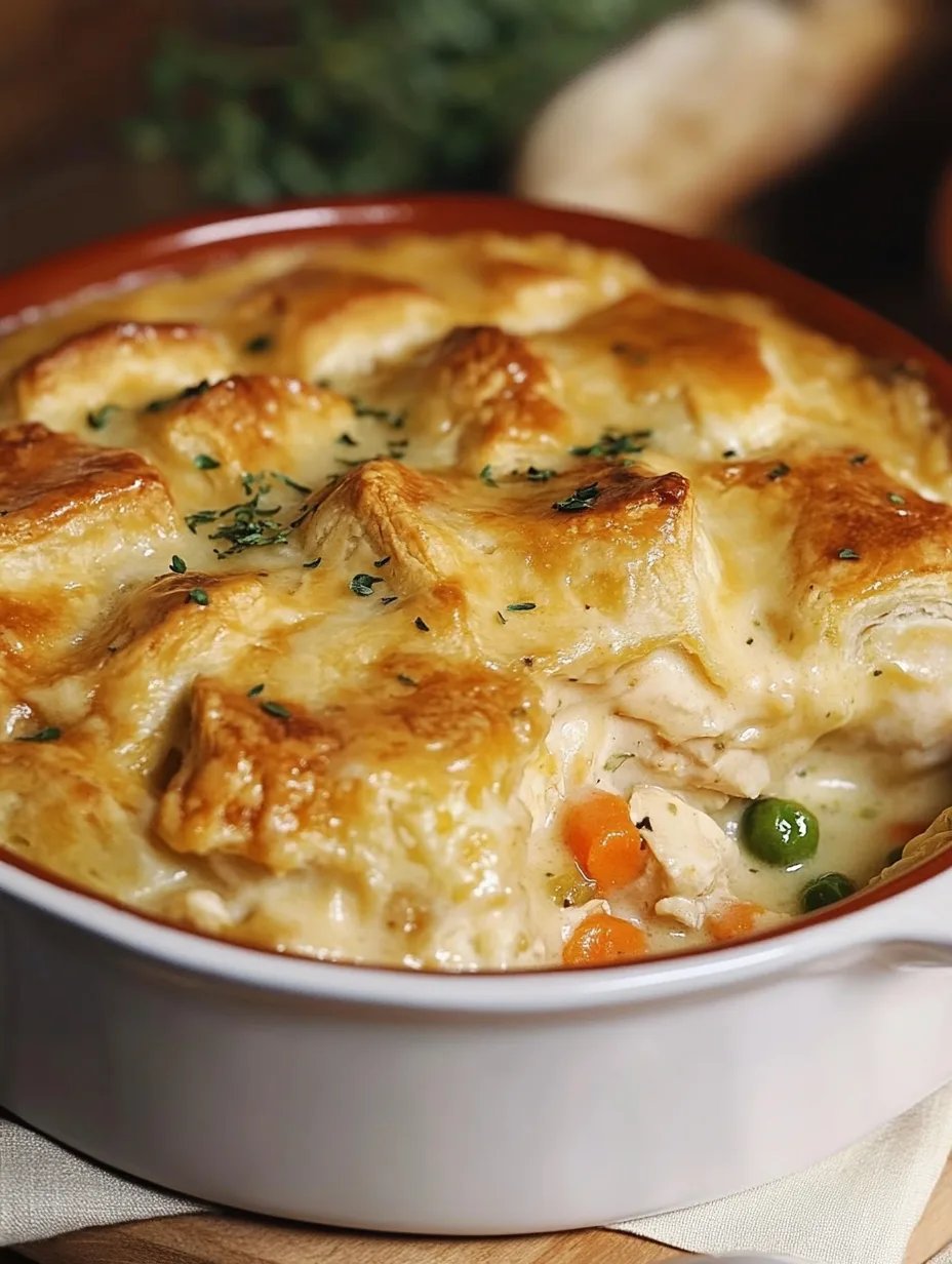 Easy Homemade Chicken Pot Pie Casserole Recipe
