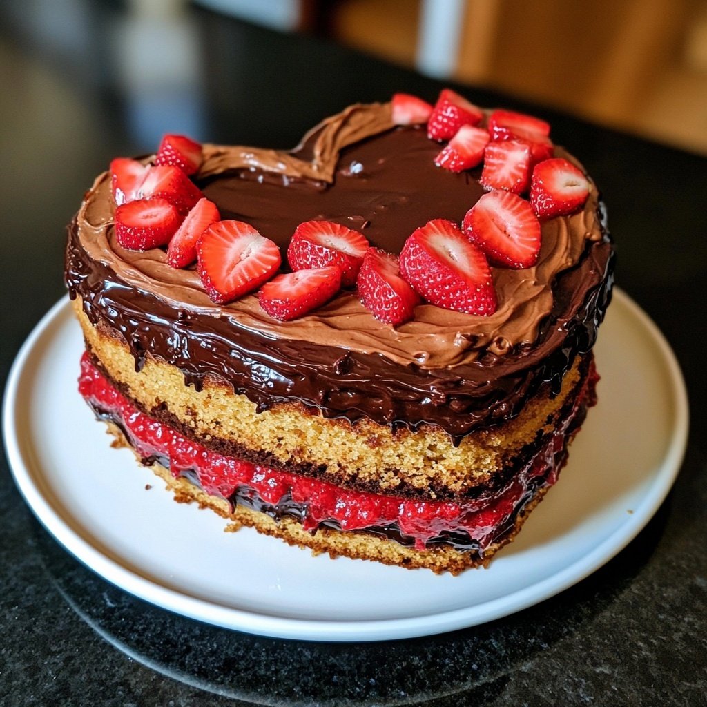Valentines Heart Cake