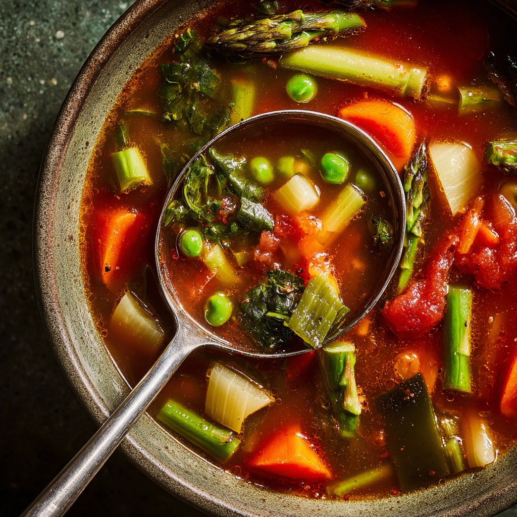 Simple Spring Minestrone Soup