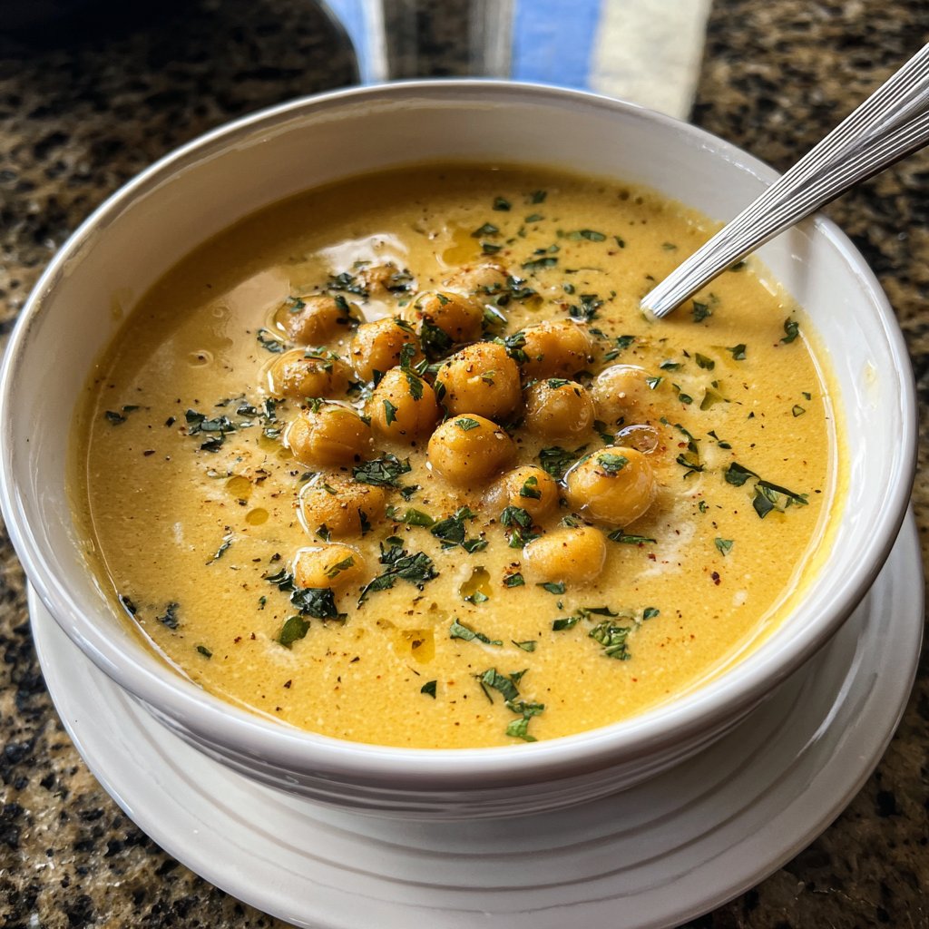 Creamy Lemon Chickpea Soup