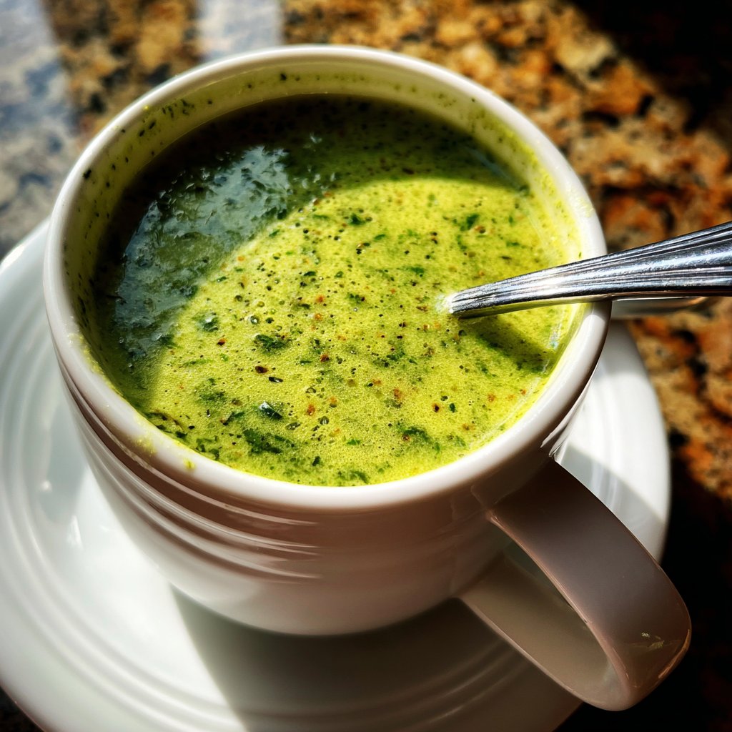 Creamy Lemon Spinach Soup