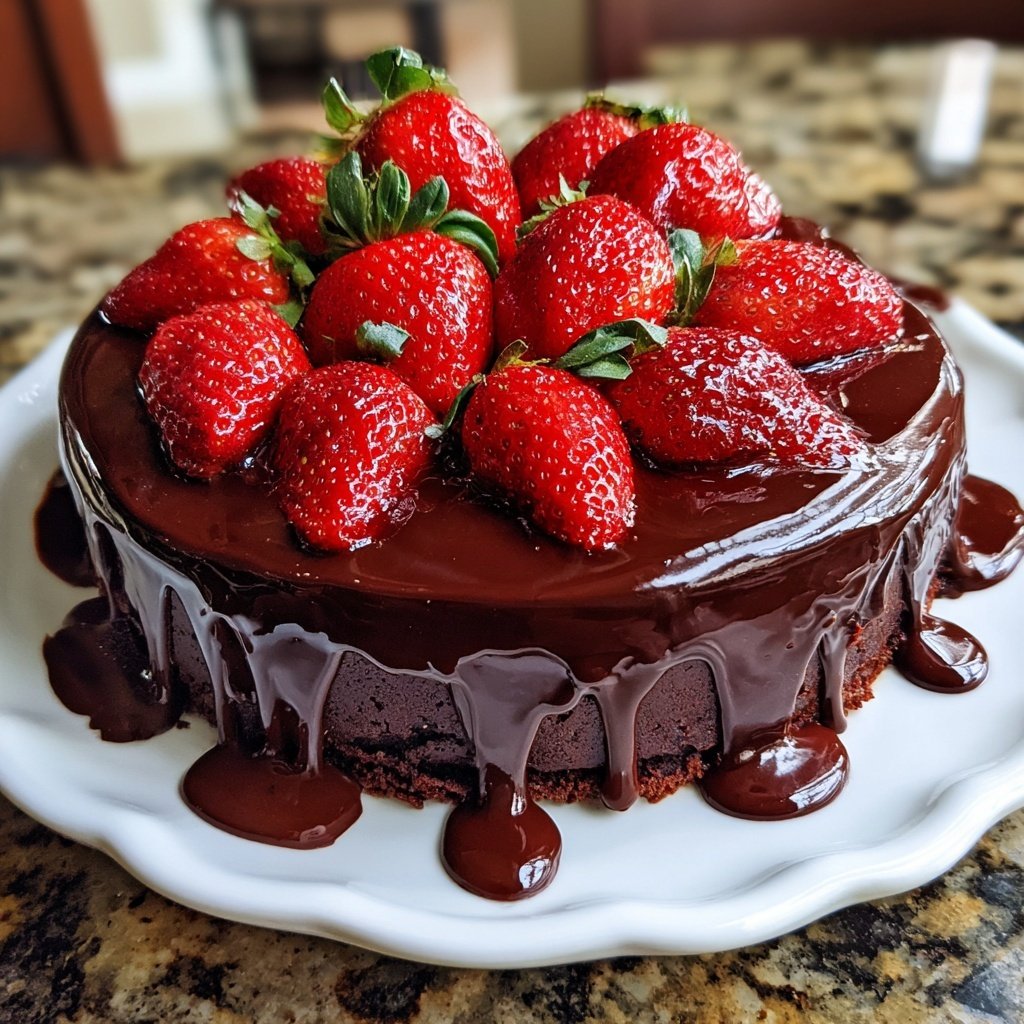 Dubai Style Chocolate Strawberry Dessert