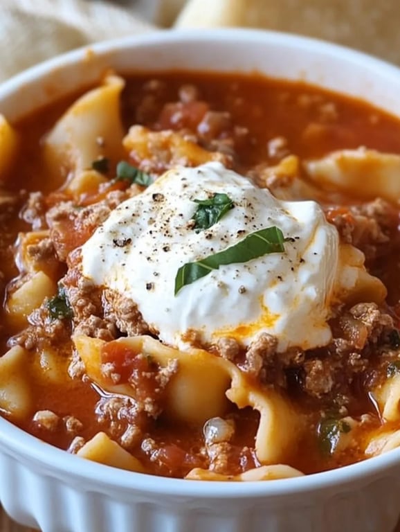 Best One-Pot Lasagna Soup
