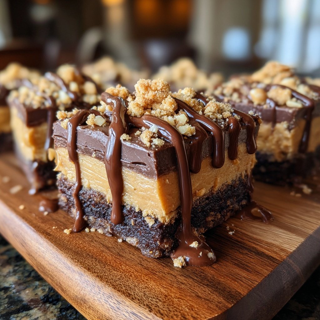 Chocolate Peanut Butter Squares