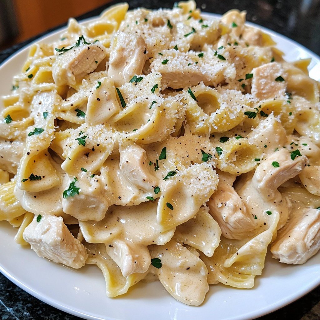 Creamy Garlic Parmesan Chicken Pasta