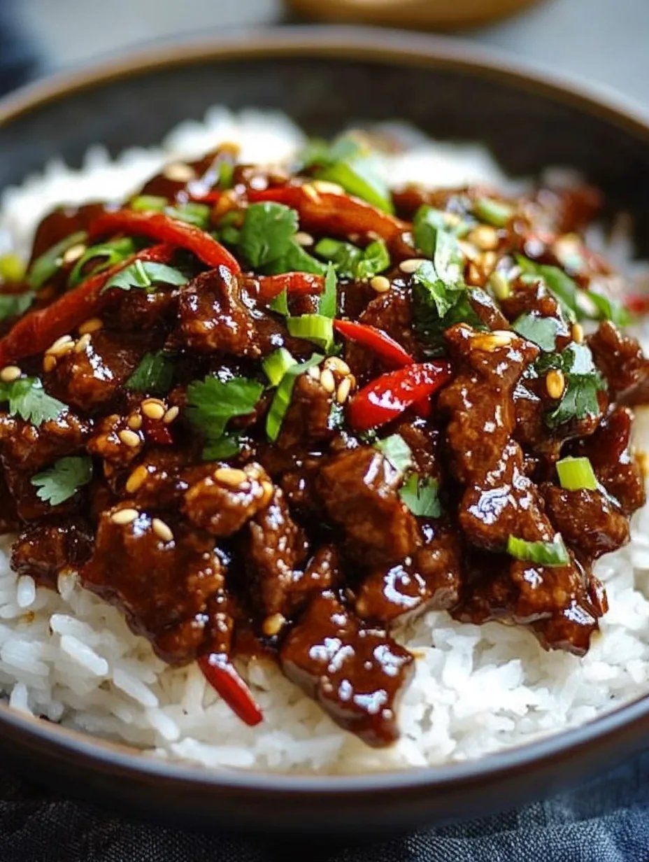 Crispy Chilli Beef Rice