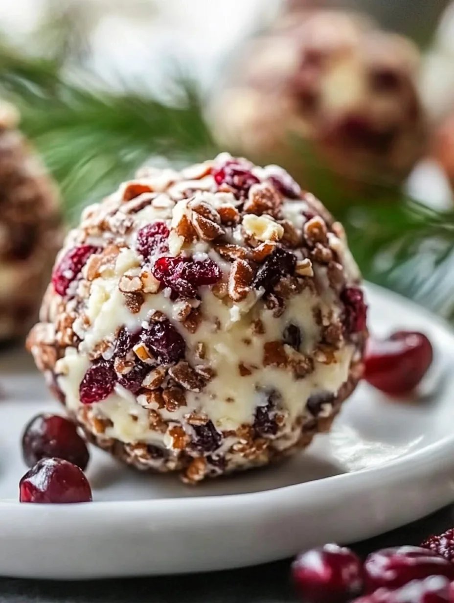 Festive Cranberry and Pecan Cheese Ball Recipe
