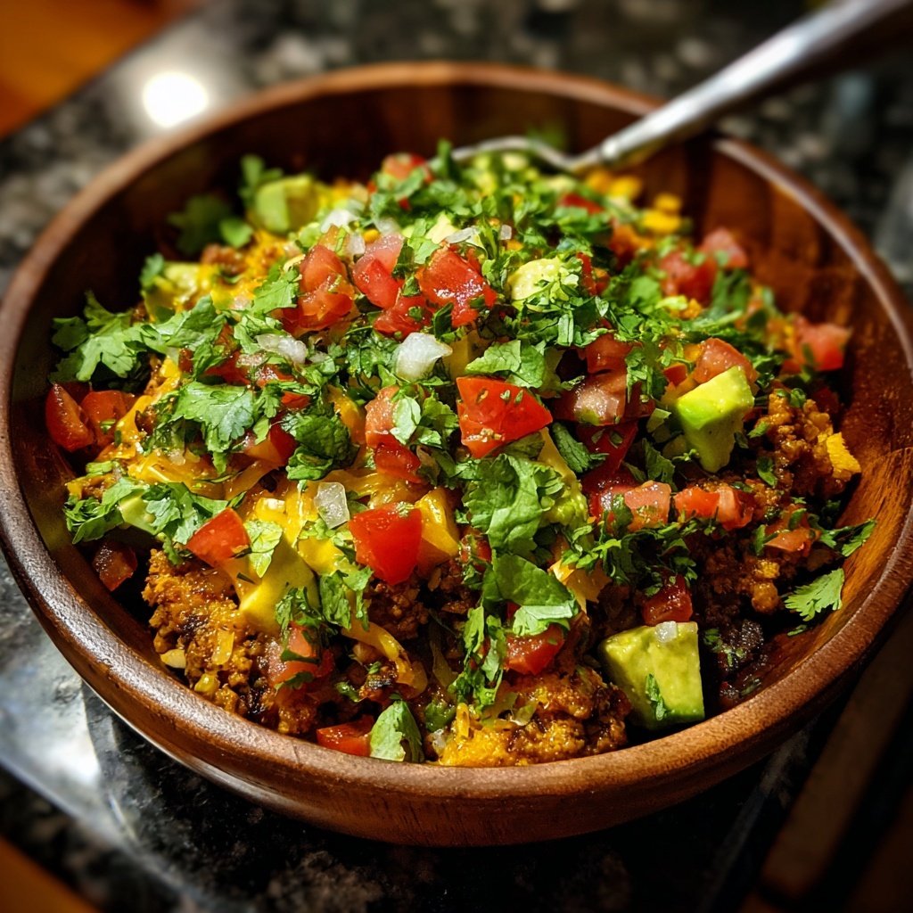 Ground Turkey Taco Bowl
